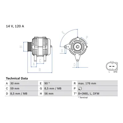 generátor BOSCH 0 986 042 830