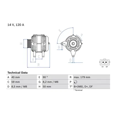 generátor BOSCH 0 986 041 300