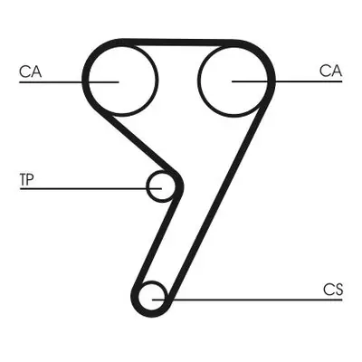 Sada rozvodového řemene CONTINENTAL CTAM CT881K1