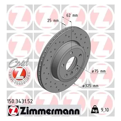 Brzdový kotouč ZIMMERMANN 150.3431.52