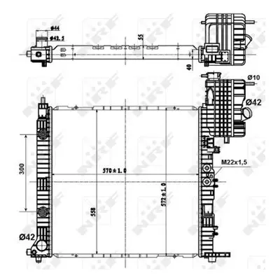 Chladič, chlazení motoru NRF 50581