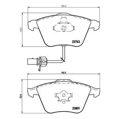 Sada brzdových destiček, kotoučová brzda BREMBO P 85 084