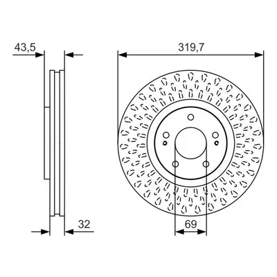 Brzdový kotouč BOSCH 0 986 479 T01