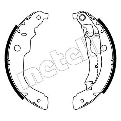 Sada brzdových čelistí METELLI 53-0333