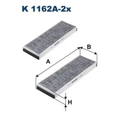 Filtr, vzduch v interiéru FILTRON K 1162A-2x