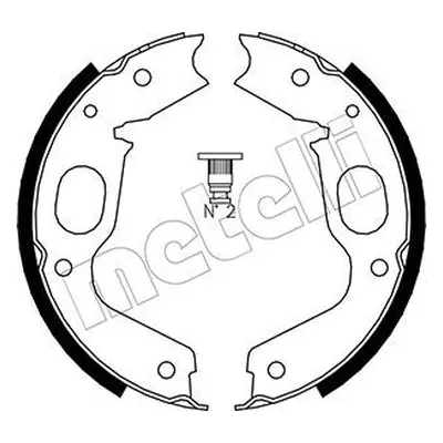 Sada brzdových čelistí, parkovací brzda METELLI 53-0264