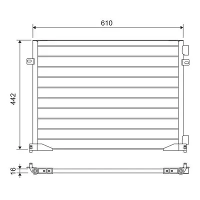 Kondenzátor, klimatizace VALEO 817644