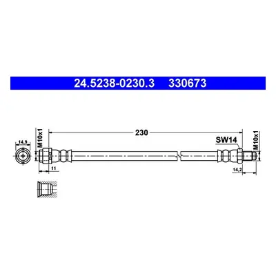 Brzdová hadice ATE 24.5238-0230.3