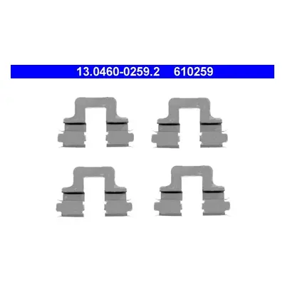 Sada příslušenství, obložení kotoučové brzdy ATE 13.0460-0259.2