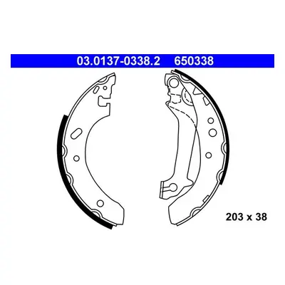 Sada brzdových čelistí ATE 03.0137-0338.2