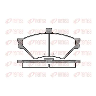 Sada brzdových destiček, kotoučová brzda REMSA 0574.00