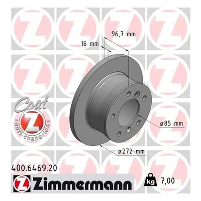 Brzdový kotouč ZIMMERMANN 400.6469.20