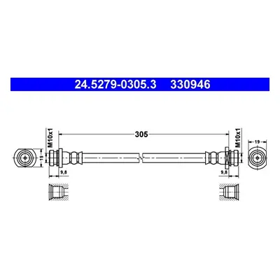 Brzdová hadice ATE 24.5279-0305.3