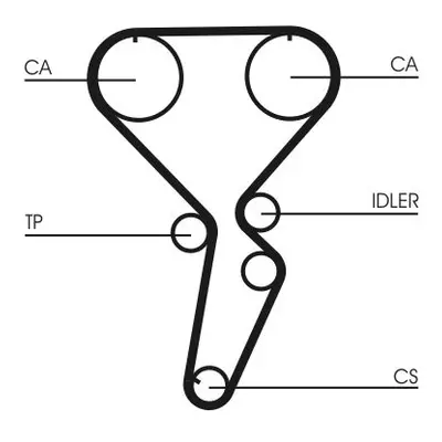 ozubený řemen CONTINENTAL CTAM CT1116