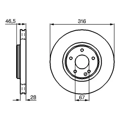 Brzdový kotouč BOSCH 0 986 478 625