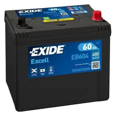 Autobaterie Exide Excell 12V, 60Ah, 390A, EB604