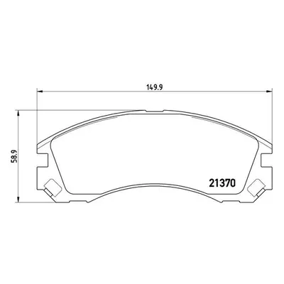 Sada brzdových destiček, kotoučová brzda BREMBO P 61 089