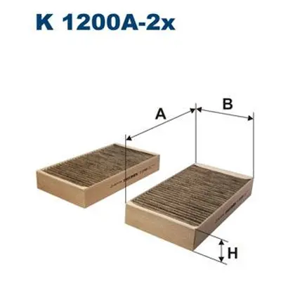 Filtr, vzduch v interiéru FILTRON K 1200A-2x