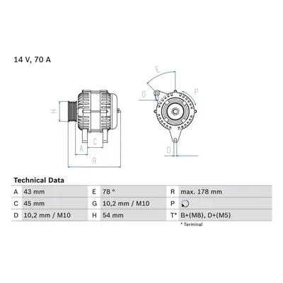 generátor BOSCH 0 986 042 071