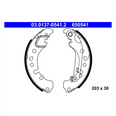 Sada brzdových čelistí ATE 03.0137-0541.2