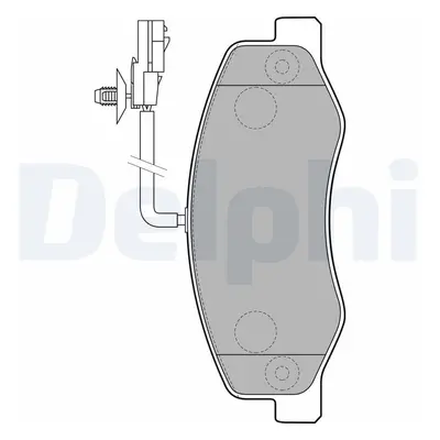 Sada brzdových destiček, kotoučová brzda DELPHI LP2192