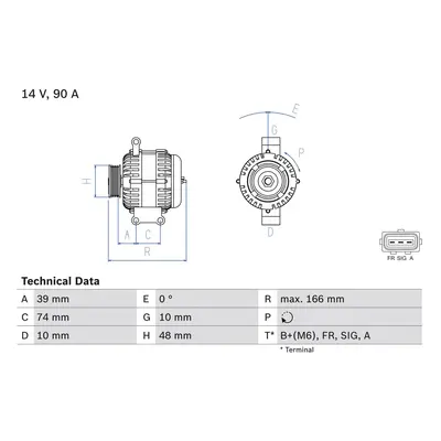 generátor BOSCH 0 986 049 980