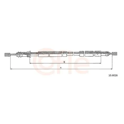 Tažné lanko, parkovací brzda COFLE 10.6026