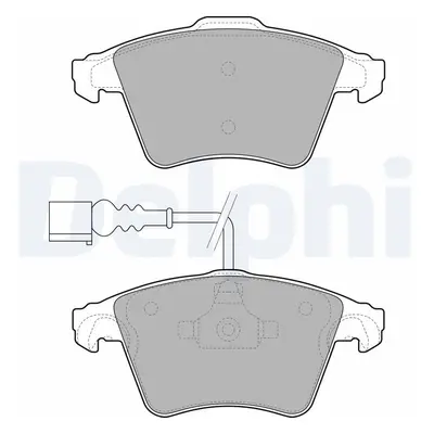 Sada brzdových destiček, kotoučová brzda DELPHI LP1950