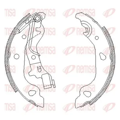 Brzdové pakny REMSA 4098.00