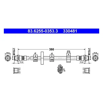 Brzdová hadice ATE 83.6255-0353.3