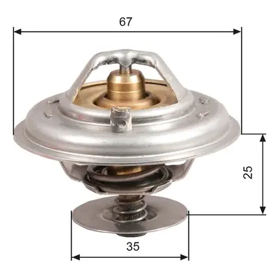 Termostat, chladivo GATES TH14387G1