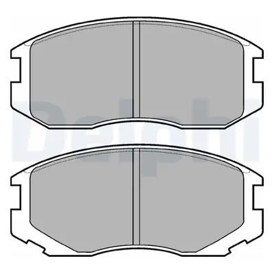 Sada brzdových destiček, kotoučová brzda DELPHI LP1594