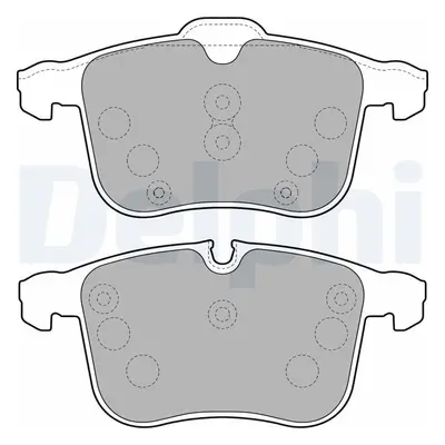 Sada brzdových destiček, kotoučová brzda DELPHI LP1783