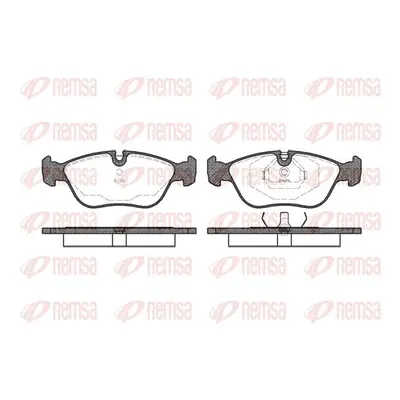 Sada brzdových destiček, kotoučová brzda REMSA 0446.00