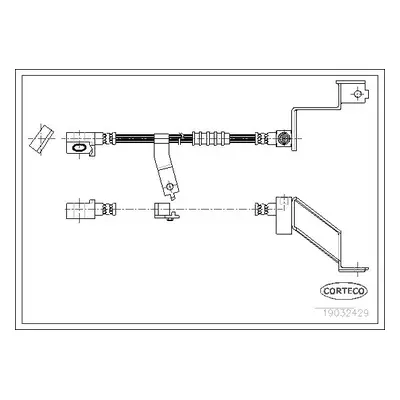Brzdová hadice CORTECO 19032429