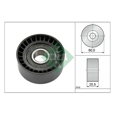 Vratná/vodicí kladka, klínový žebrový řemen Schaeffler INA 532 0243 10