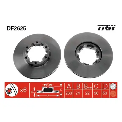 Brzdový kotouč TRW DF2625