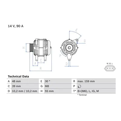 generátor BOSCH 0 986 049 211