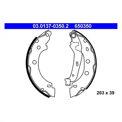 Sada brzdových čelistí ATE 03.0137-0350.2