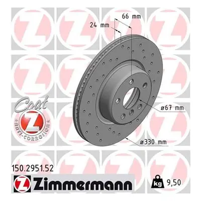 Brzdový kotouč ZIMMERMANN 150.2951.52