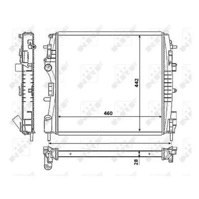 Chladič, chlazení motoru NRF 53938