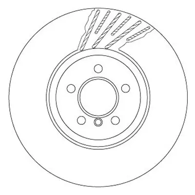 Brzdový kotouč TRW DF6613S