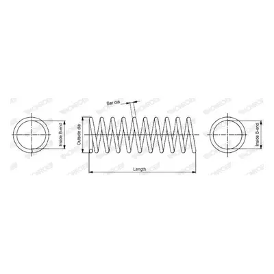 Pružina podvozku MONROE SP2412