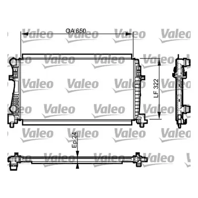 Chladič, chlazení motoru VALEO 735557