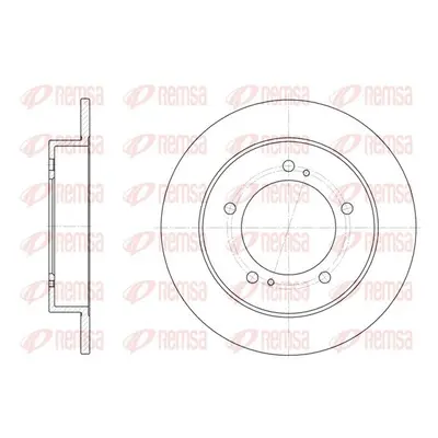 Brzdový kotouč REMSA 6331.00