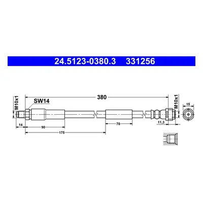 Brzdová hadice ATE 24.5123-0380.3