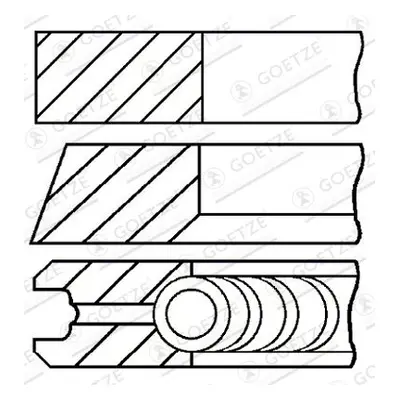 Sada pístních kroužků GOETZE ENGINE 08-114900-00