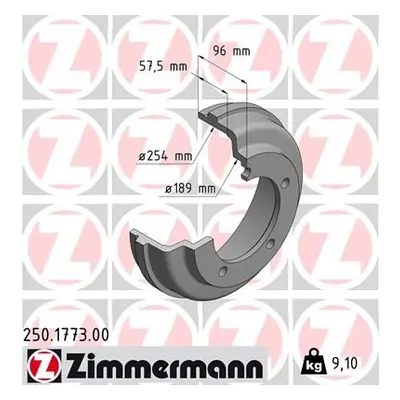 Brzdový buben ZIMMERMANN 250.1773.00