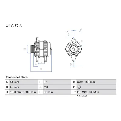 generátor BOSCH 0 986 038 600