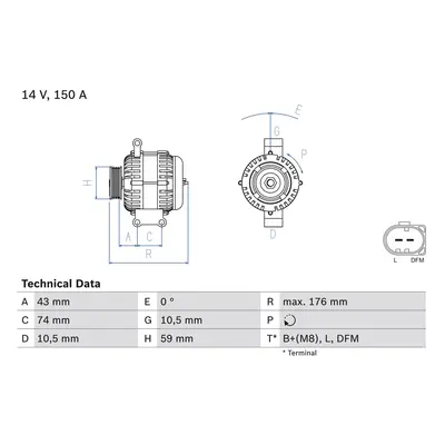 generátor BOSCH 0 986 047 910